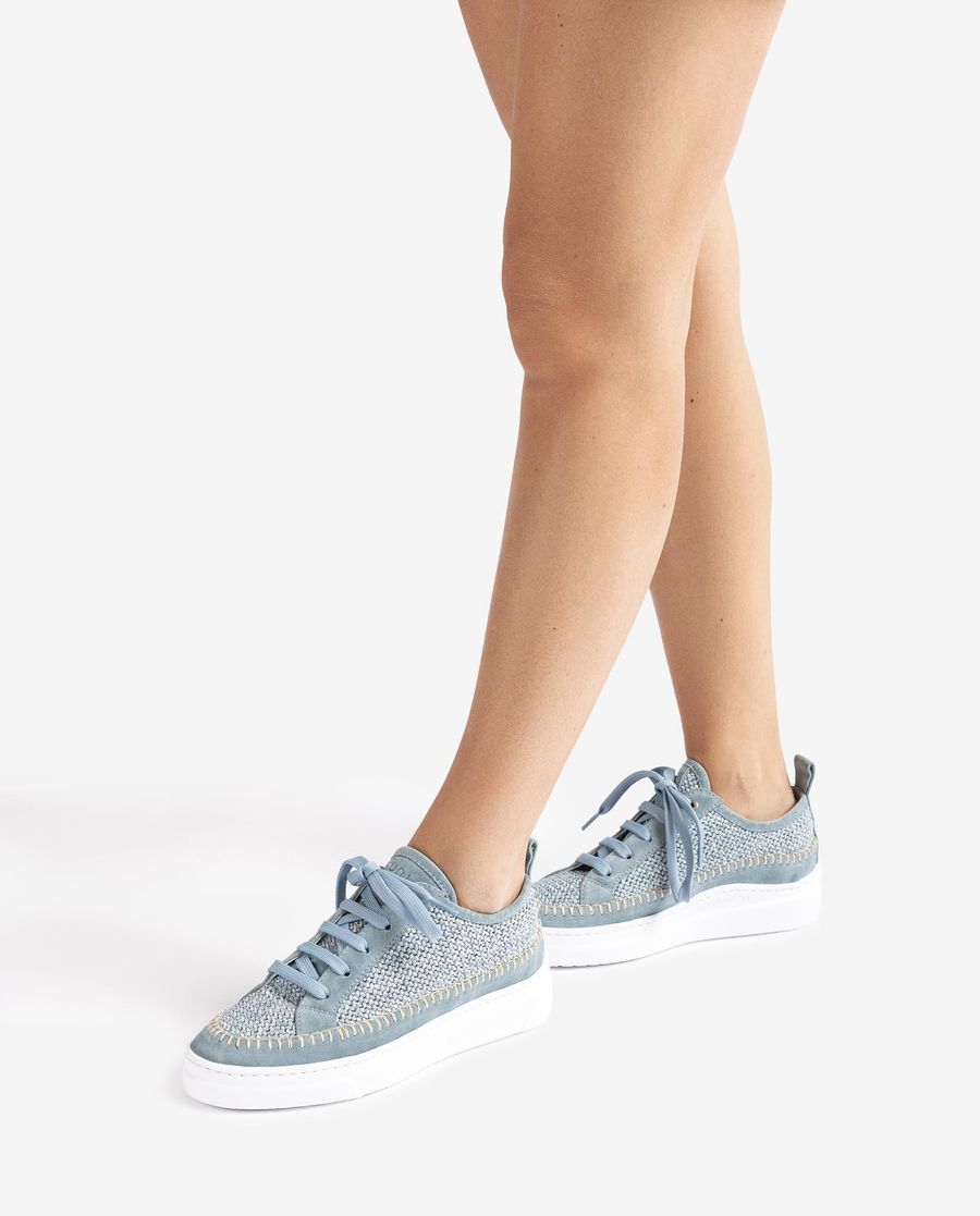 Unisa Mujer Deportivo de ante y rafia - Azul