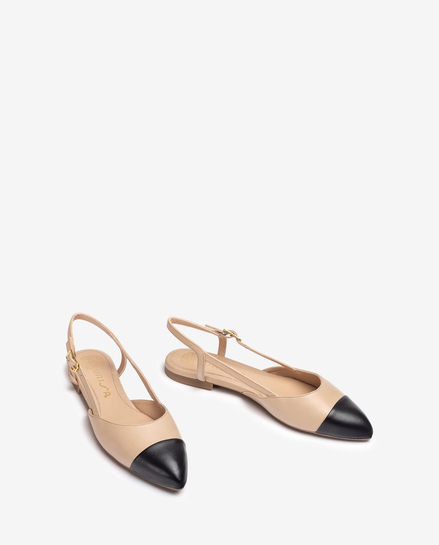 Unisa Mujer Destalonado plano bicolor - Beige