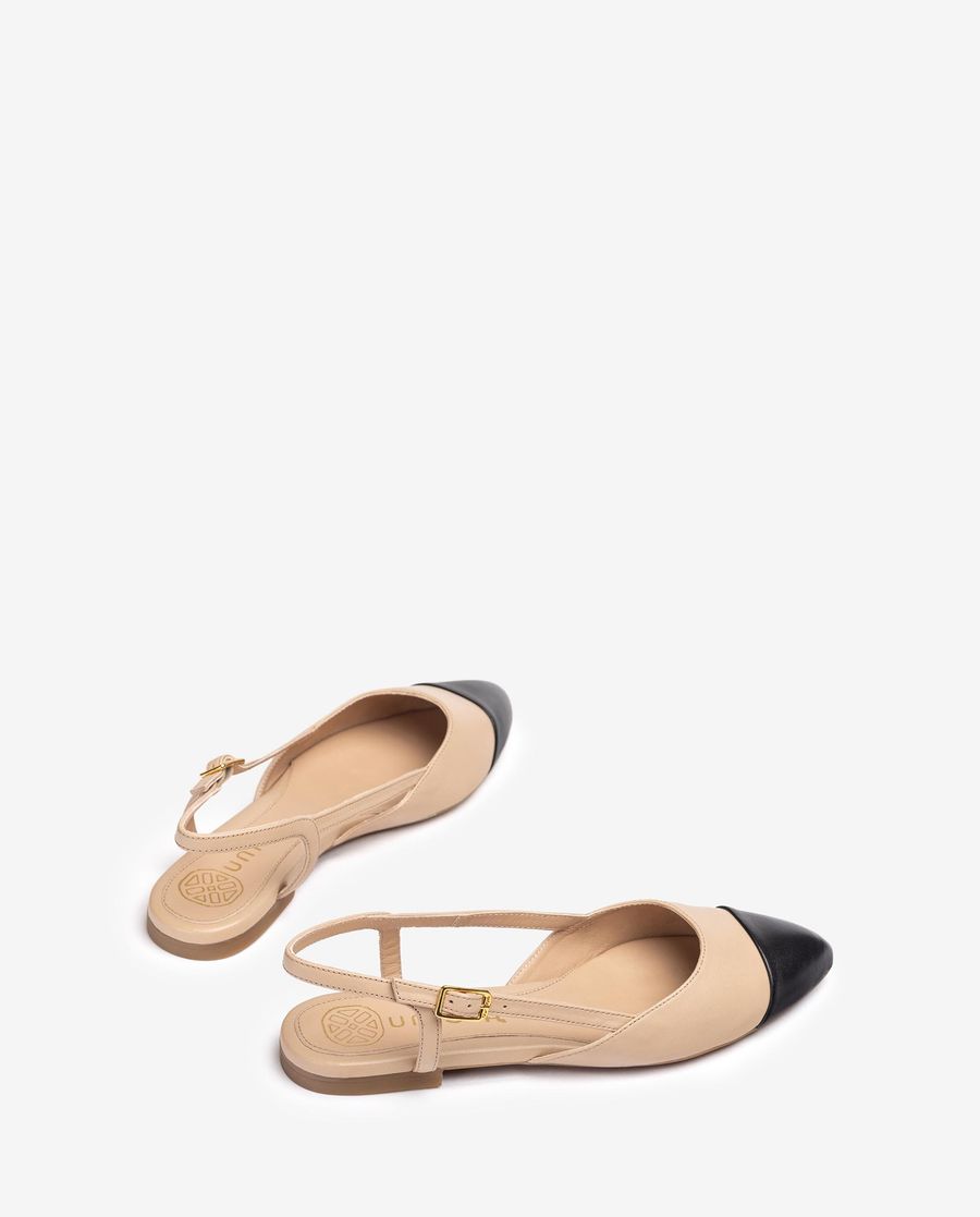 Unisa Mujer Destalonado plano bicolor - Beige
