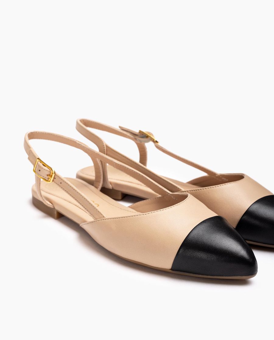 Unisa Mujer Destalonado plano bicolor - Beige