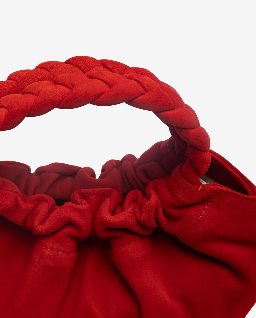Unisa Mujer Bolso pequeño con asas trenzadas - Rojo