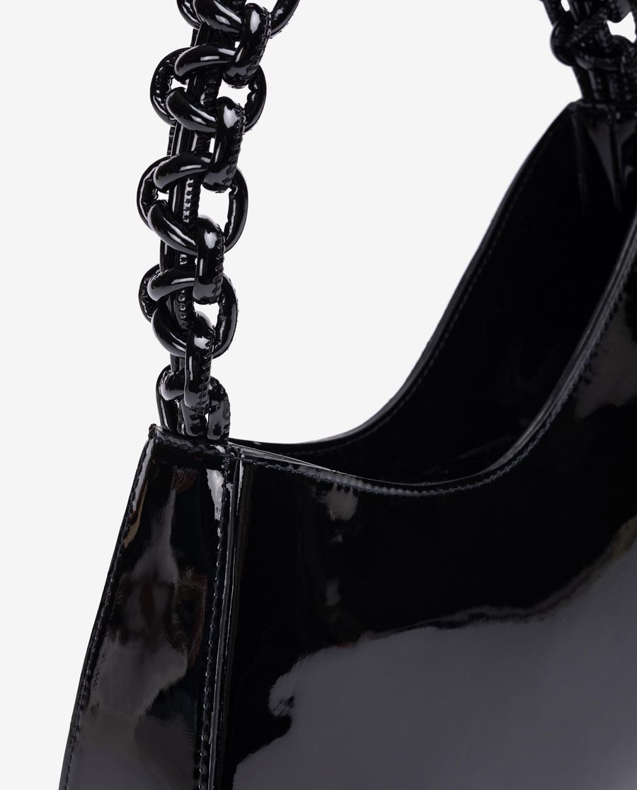 Unisa Mujer Bolso asimétrico con asa trenzada - Negro
