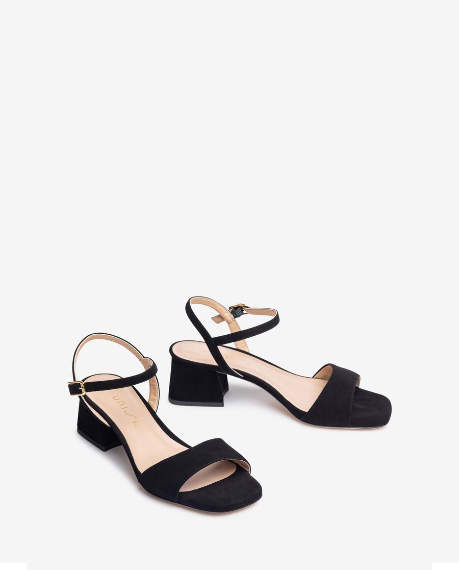 Unisa Mujer Sandalia con tacón ancho - Negro