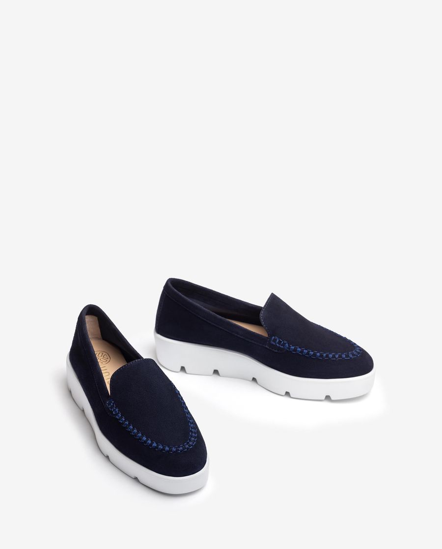 Unisa Mujer Mocasín con plataforma - Azul