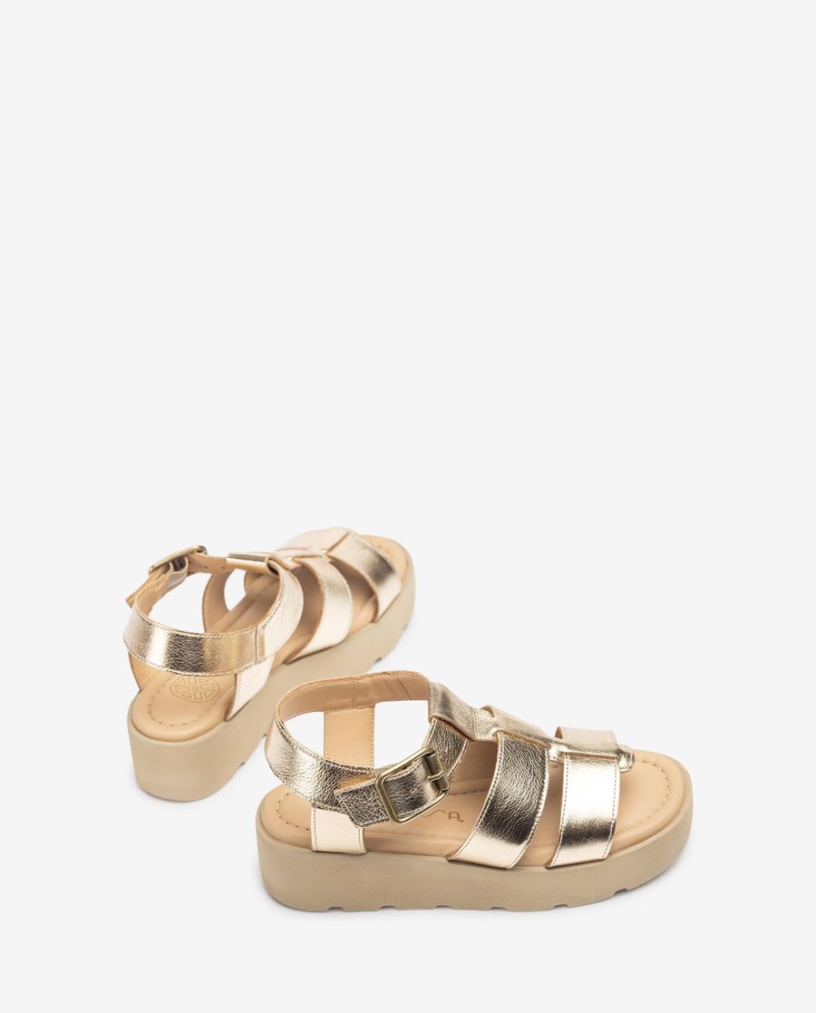 Unisa Mujer Sandalia con bloque SuperLight - Oro