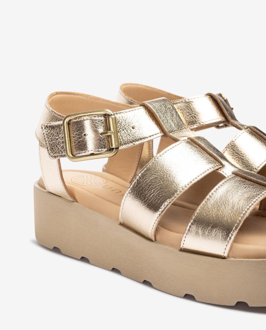 Unisa Mujer Sandalia con bloque SuperLight - Oro