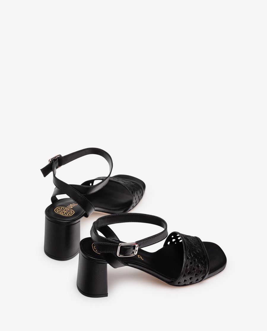 Unisa Mujer Sandalia con picados - Negro