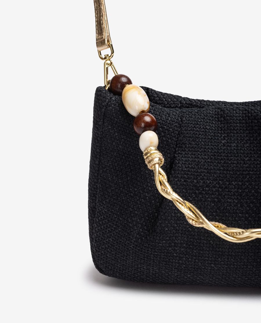 Unisa Mujer Bolso de mano con adorno en asas - Negro