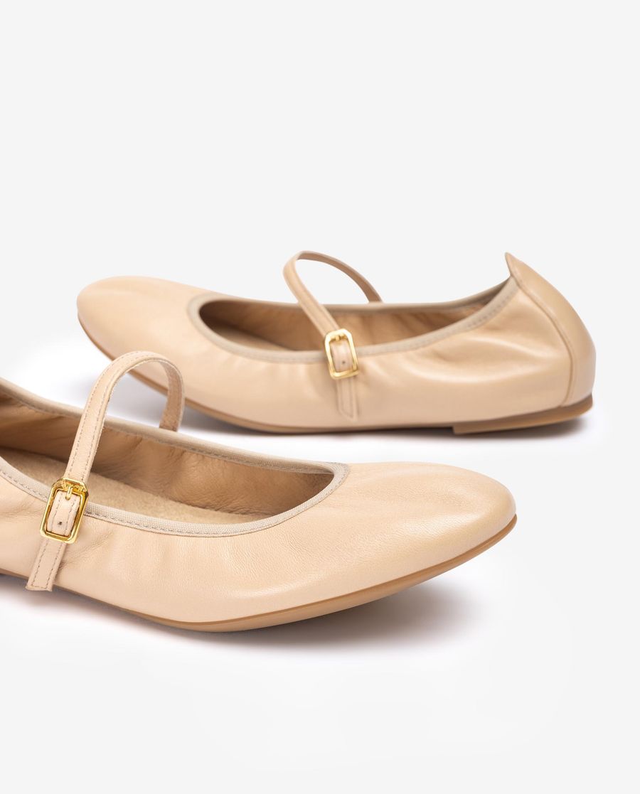 Unisa Mujer Bailarina con correa - Beige
