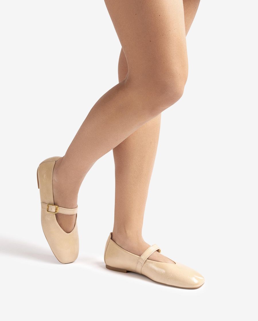 Unisa Mujer Bailarina con correa - Beige
