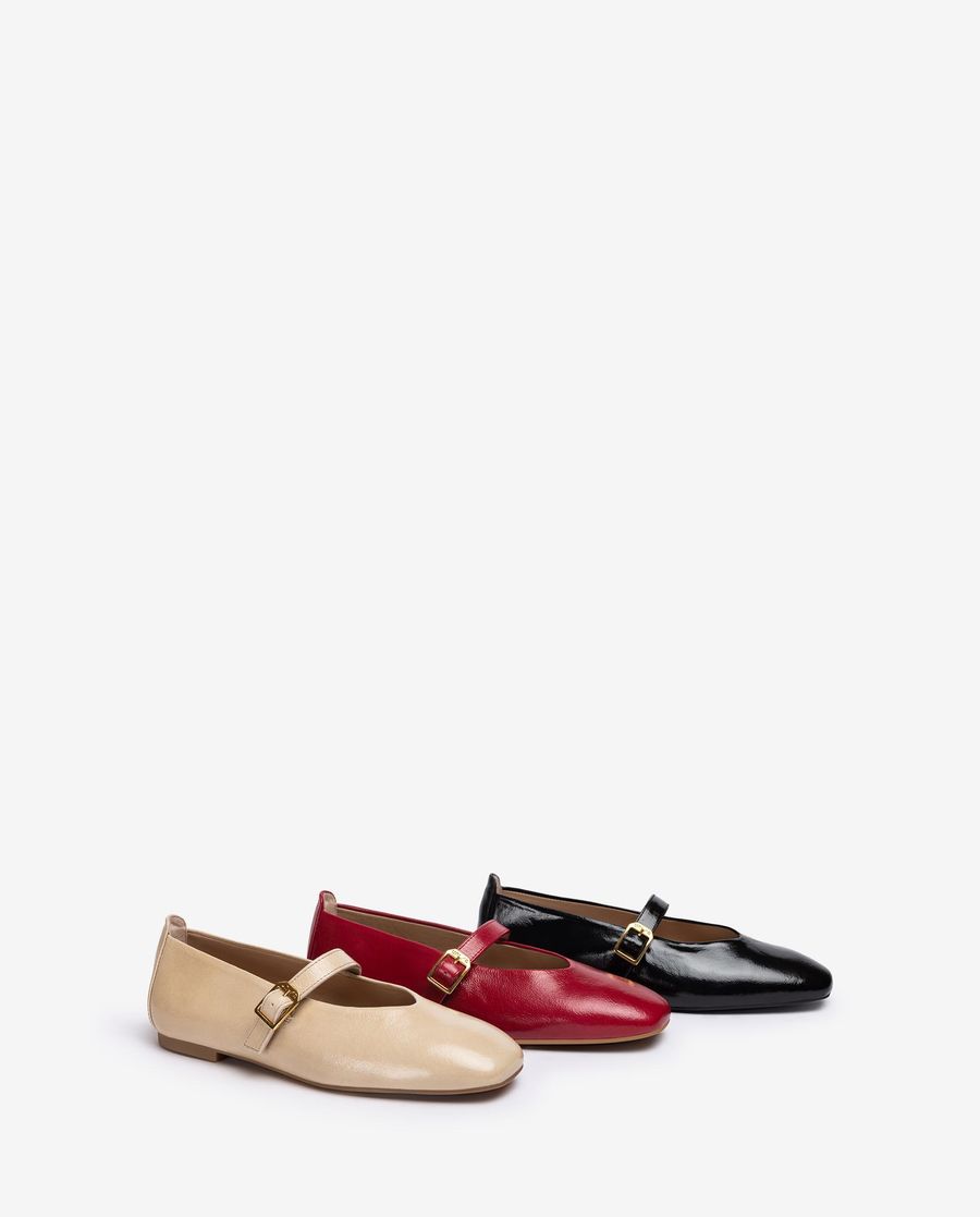 Unisa Mujer Bailarina con correa - Beige