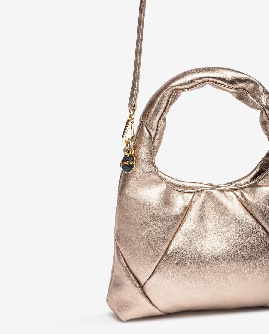 Unisa Mujer Bolso de mano fabricado en piel metalizada - Bronce
