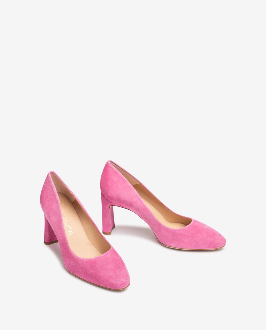 Unisa Mujer Salón de punta cuadrada - Rosa