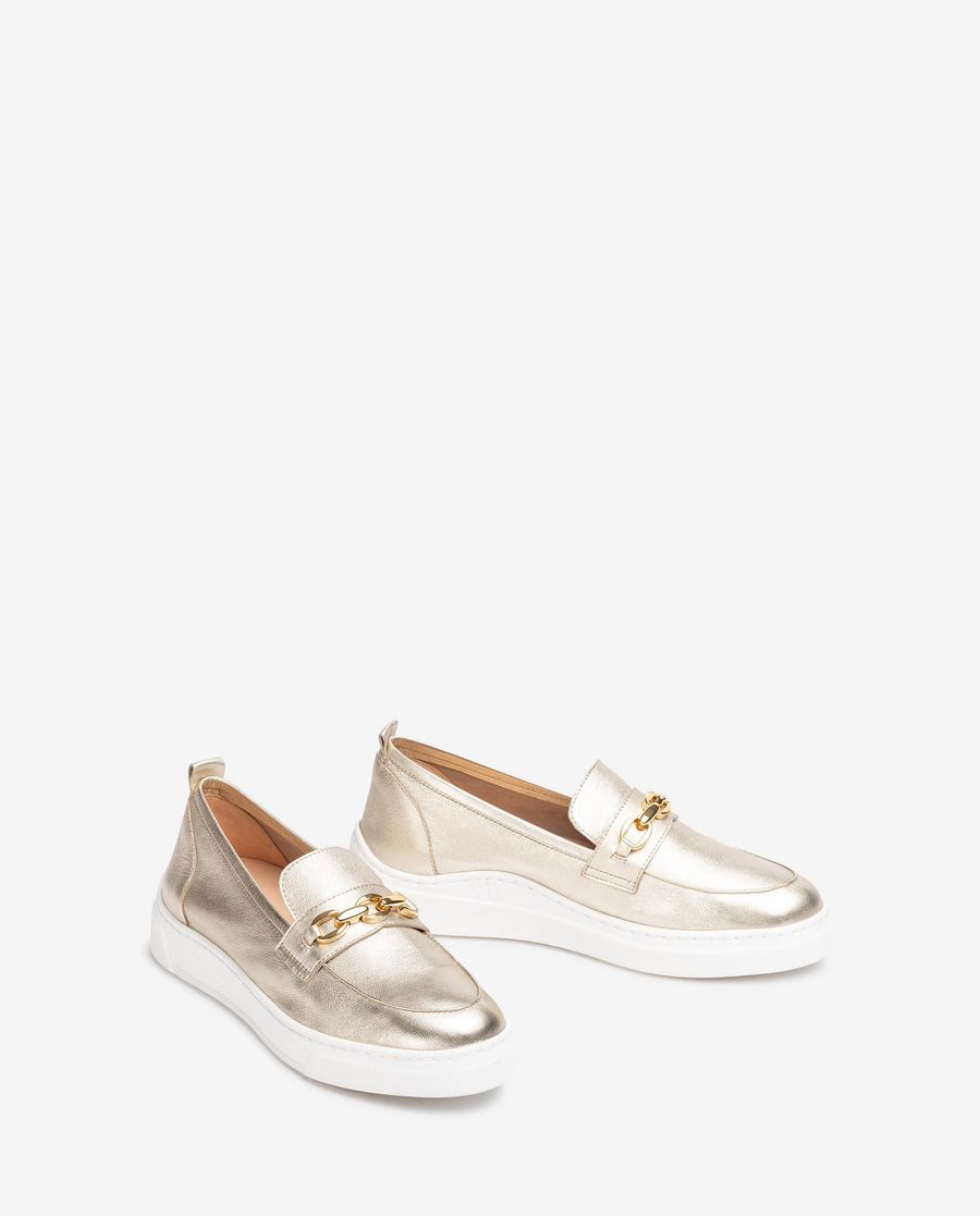 Unisa Mujer Mocasín con suela deportiva - Oro