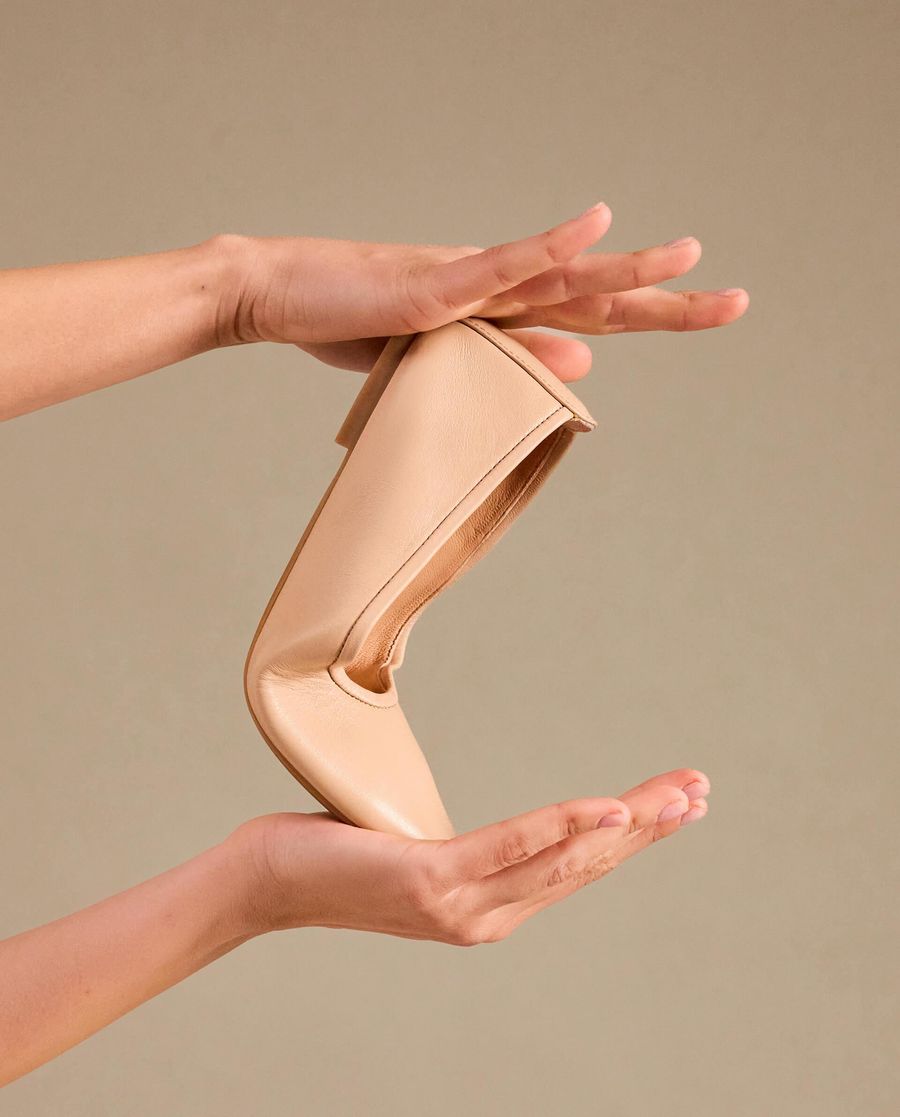 Unisa Mujer Bailarina de punta redonda - Beige