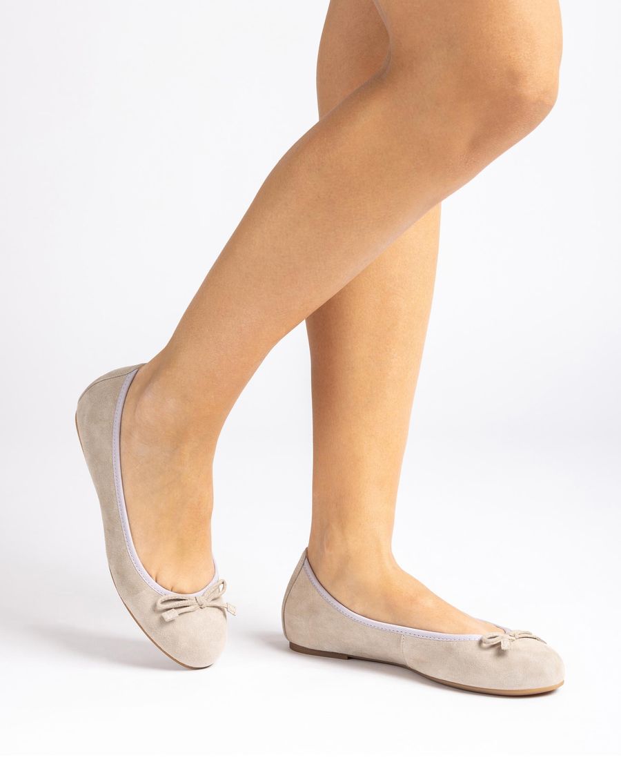 Unisa Mujer Bailarina de punta redonda - Beige