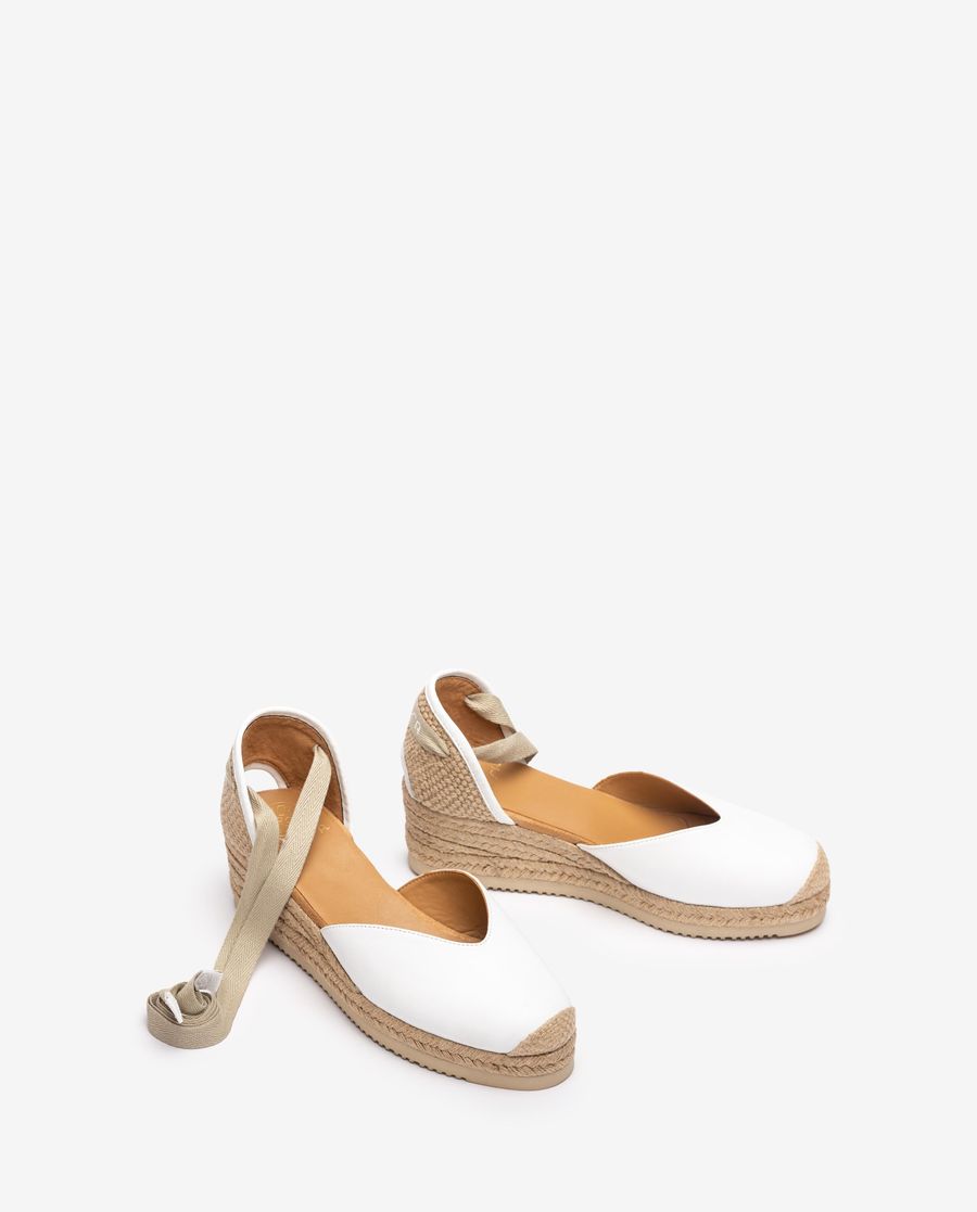 Unisa Mujer Alpargata baja con cordones - Blanco