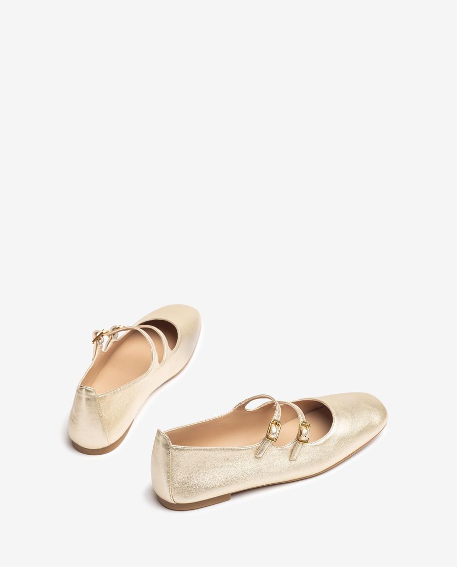 Unisa Mujer Bailarina con hebilla - Oro