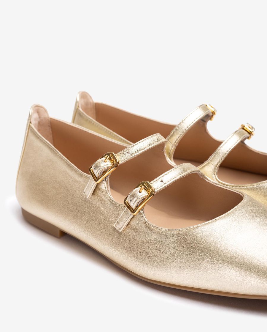 Unisa Mujer Bailarina con hebilla - Oro