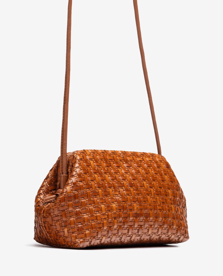 Unisa Mujer Bolso pequeño trenzado - Marrón