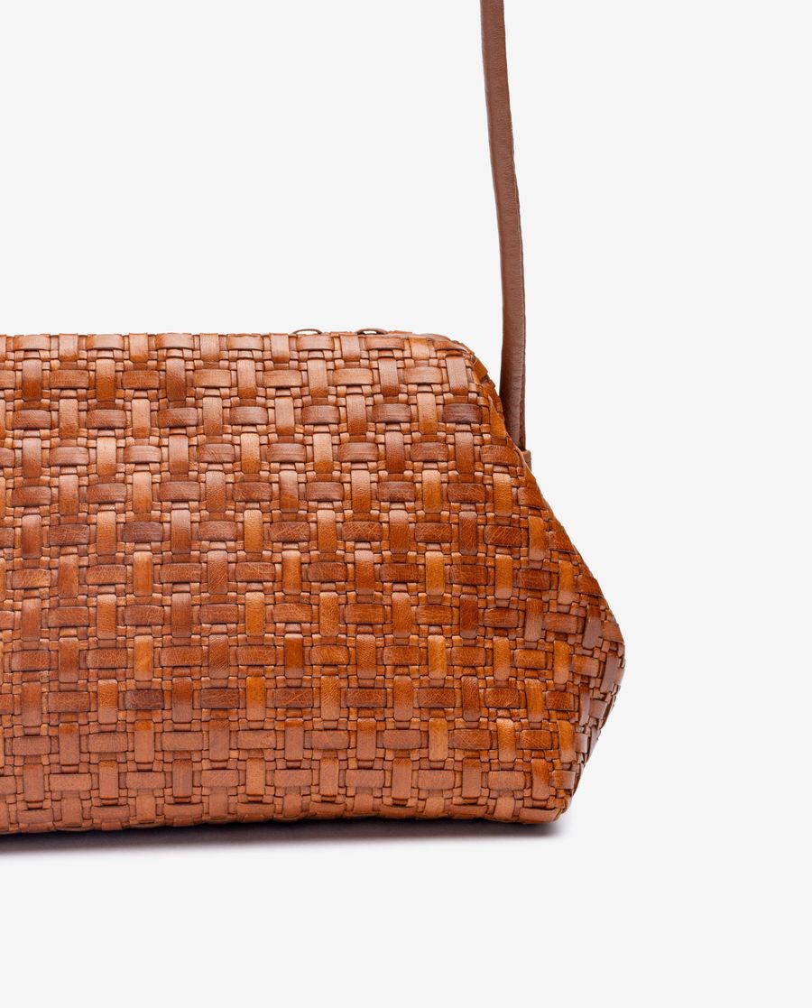 Unisa Mujer Bolso pequeño trenzado - Marrón