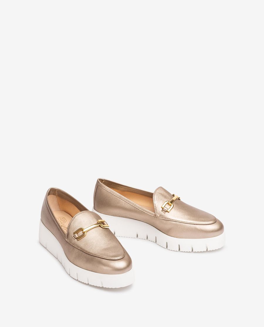 Unisa Mujer Mocasín con plataforma - Bronce