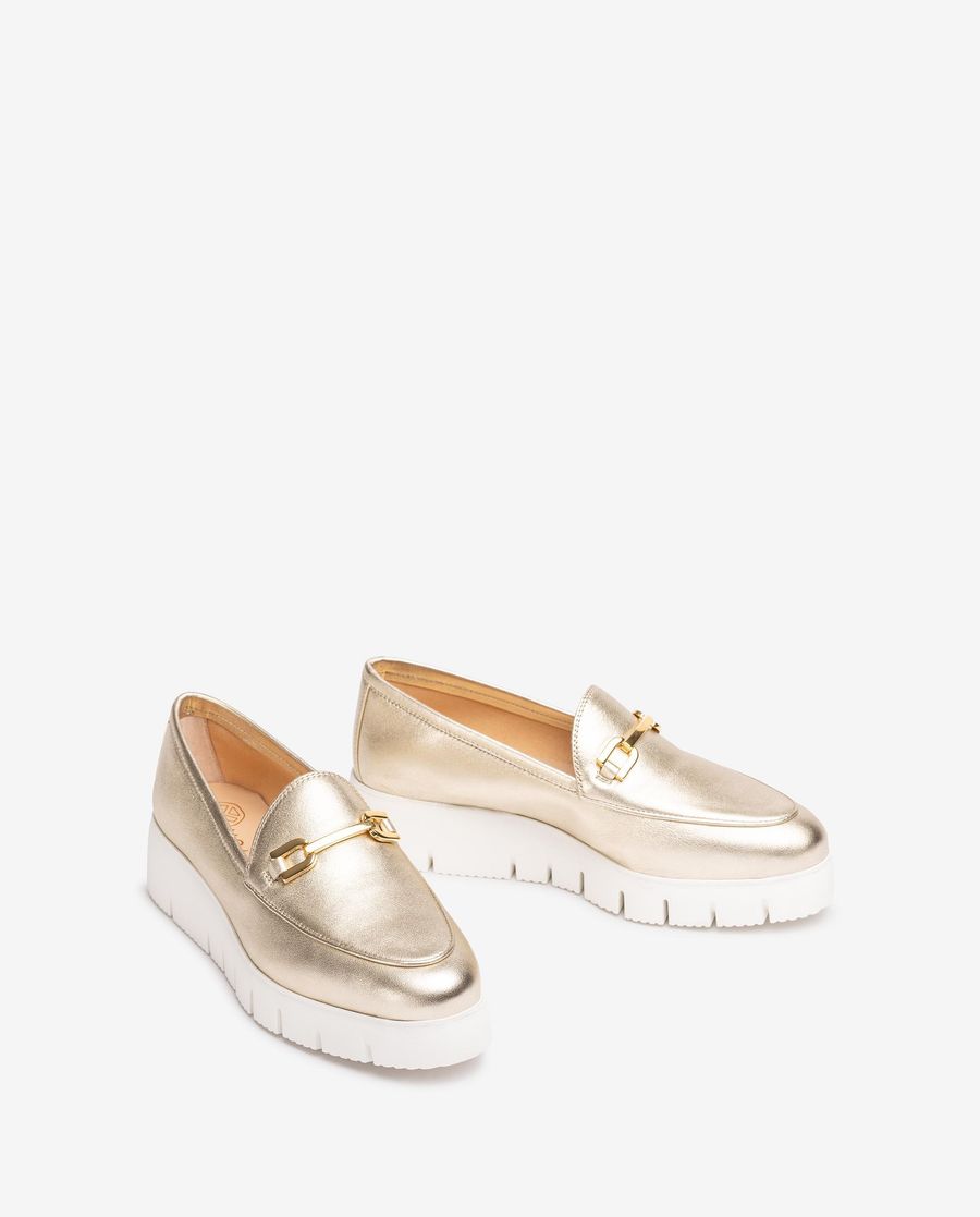 Unisa Mujer Mocasín con plataforma - Oro