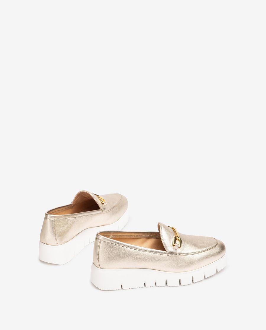 Unisa Mujer Mocasín con plataforma - Oro