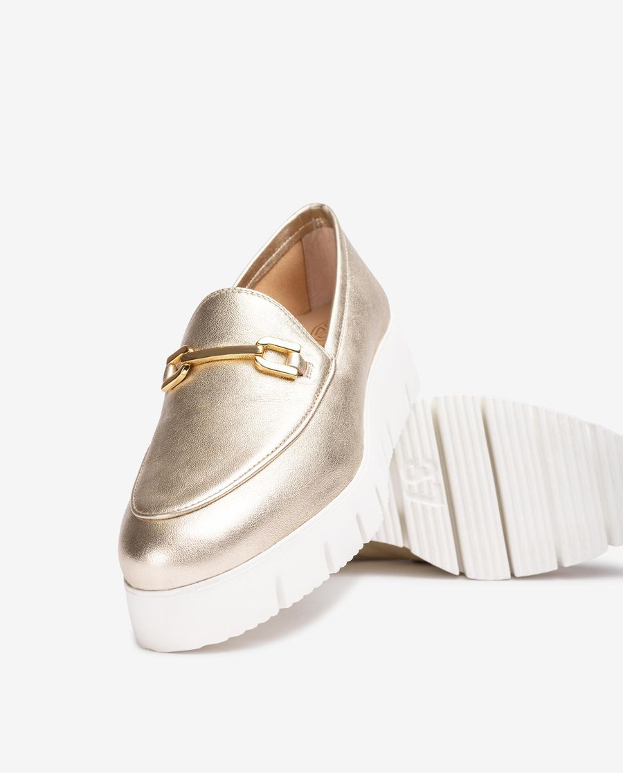Unisa Mujer Mocasín con plataforma - Oro