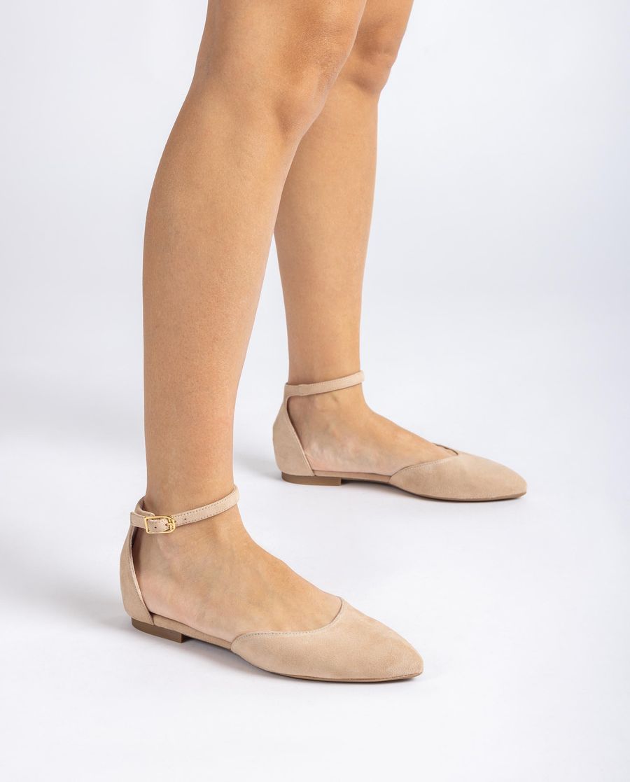 Unisa Mujer Bailarina pala-talón - Beige