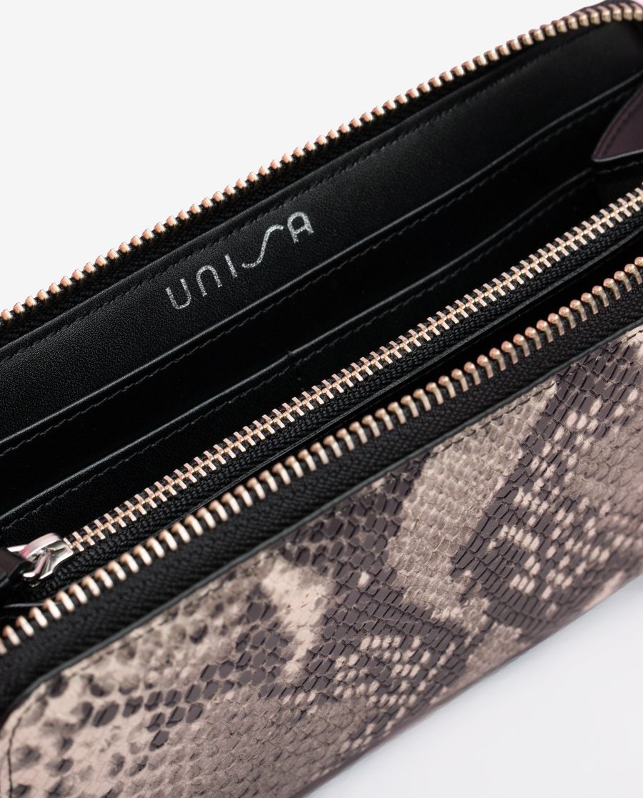 Unisa Mujer Cartera fina serpiente - Blanco