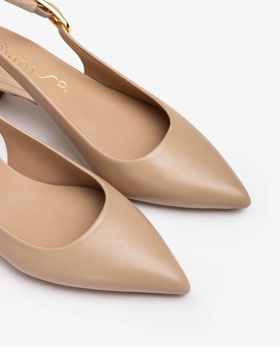 Unisa Mujer Destalonado fabricado en piel - Beige