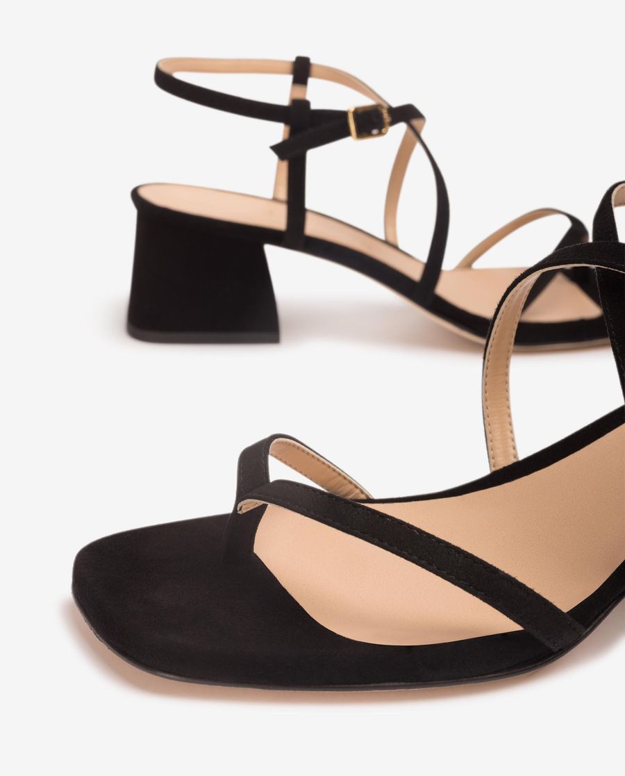 Unisa Mujer Sandalia esclava con tacón ancho - Negro