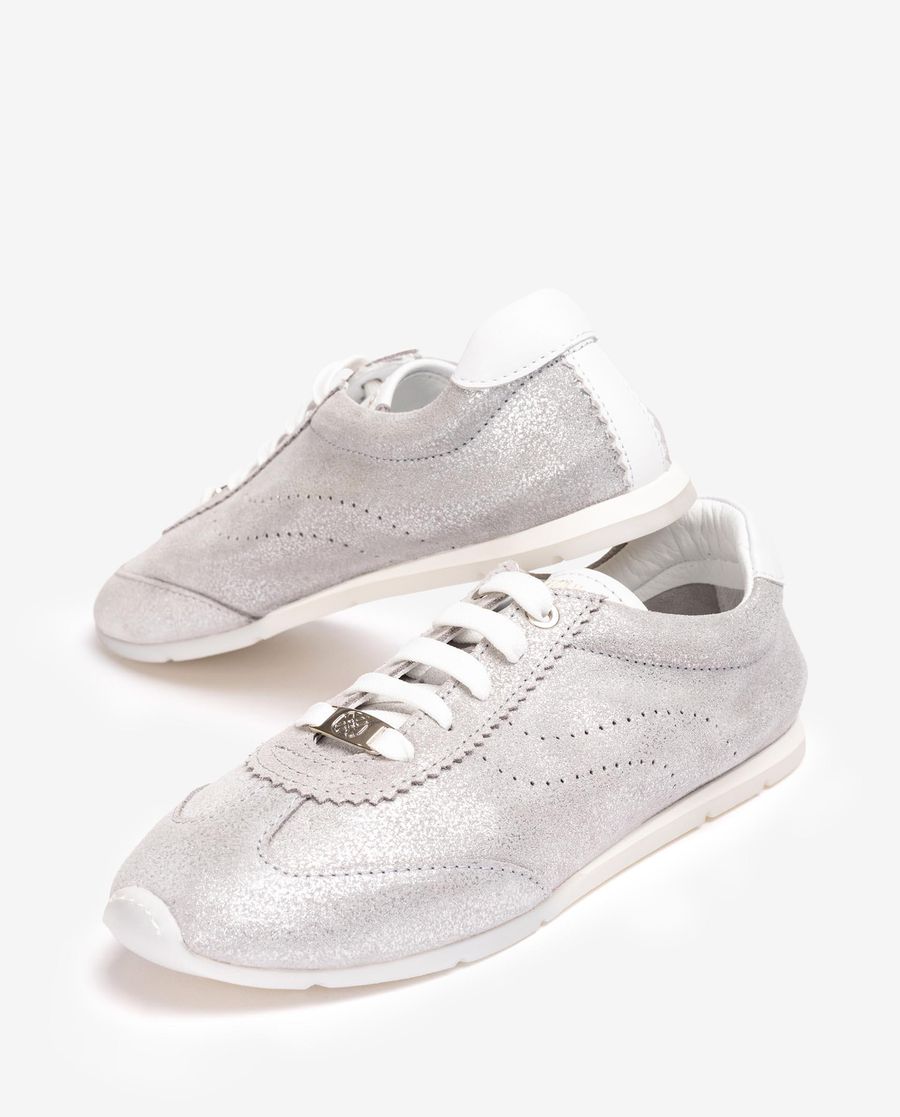 Unisa Mujer Deportivo con plantilla extraíble - Plata / Blanco