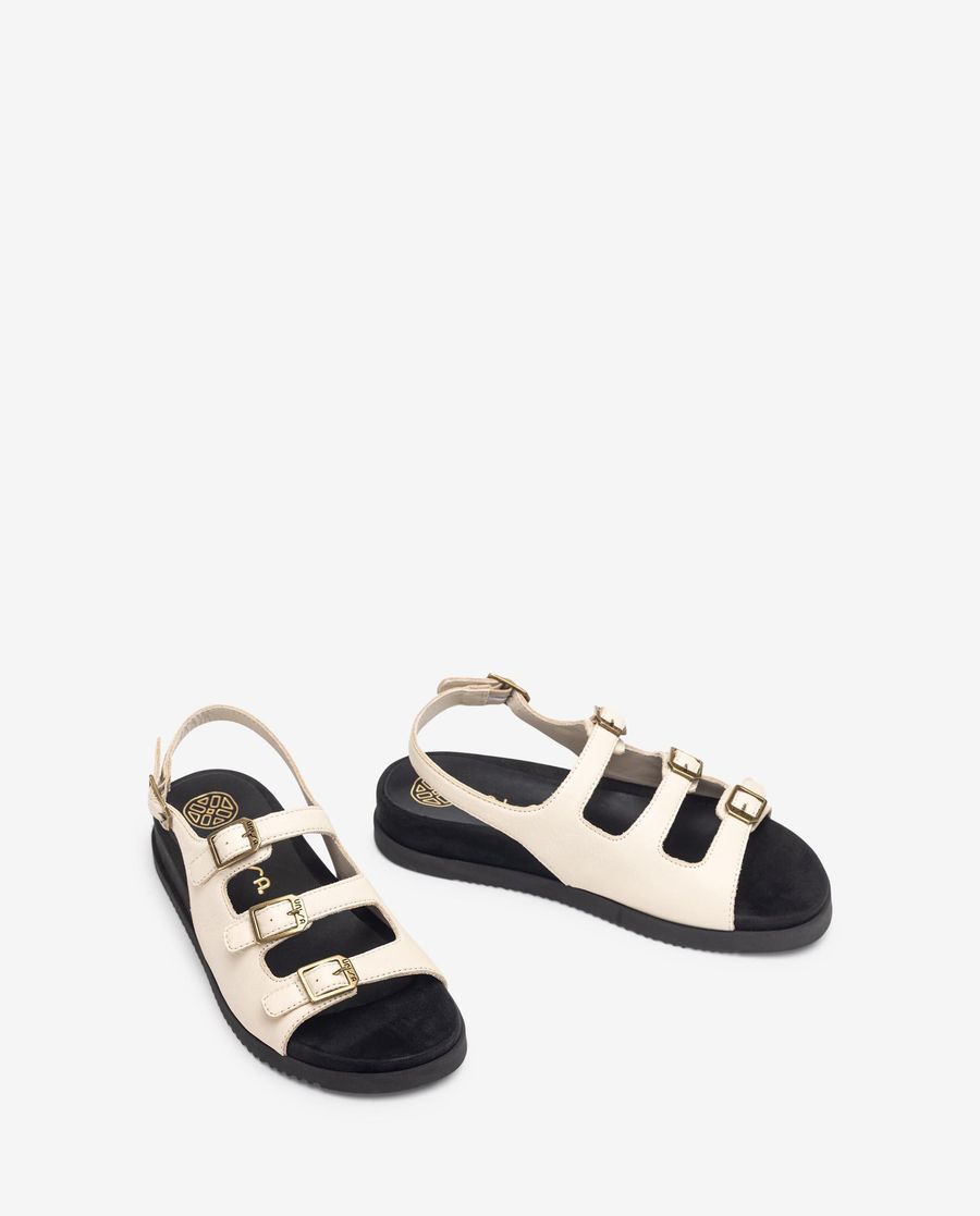 Unisa Mujer Sandalia con piso track - Blanco