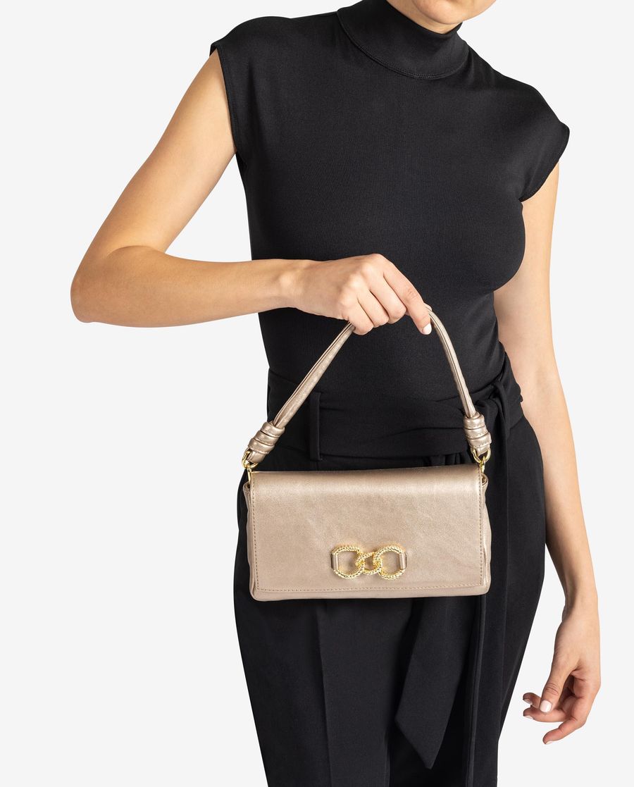 Unisa Mujer Bolso de hombro con adorno - Bronce