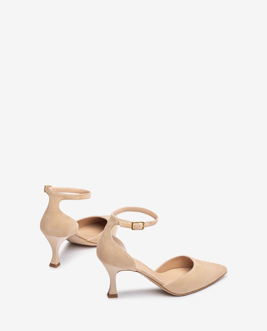Unisa Mujer Pala-talón con tacón pintado - Beige