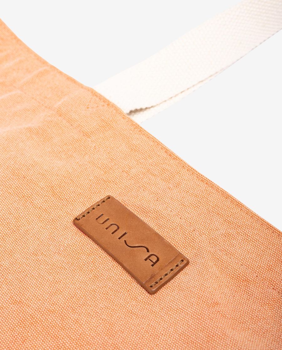 Unisa Mujer Maxi bolso de playa con tejido reciclado - Naranja