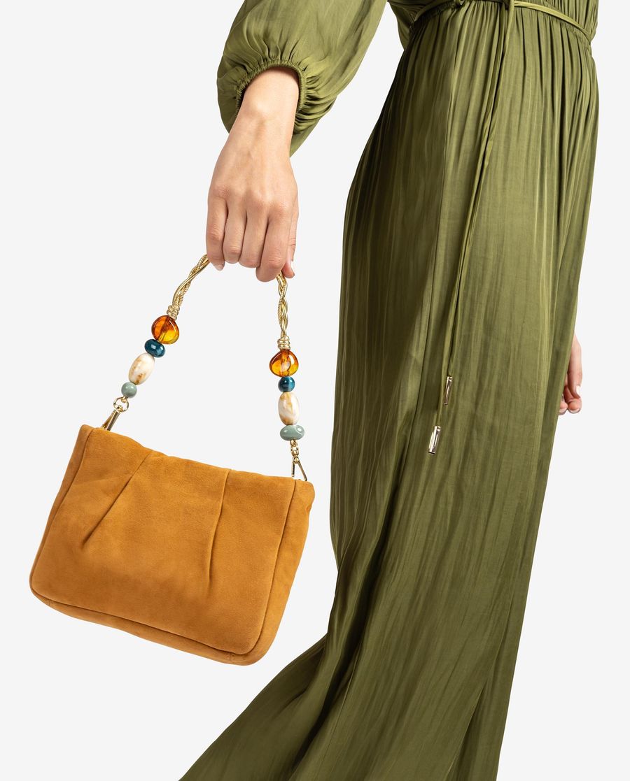 Unisa Mujer Bolso de mano con adorno en asas - Marrón