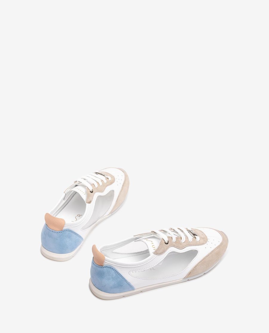 Unisa Mujer Deportivo con rejilla - Blanco / Crudo