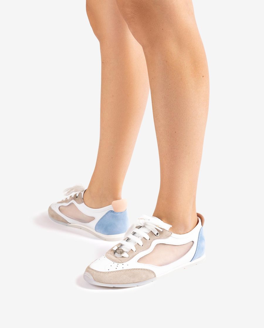 Unisa Mujer Deportivo con rejilla - Blanco / Crudo