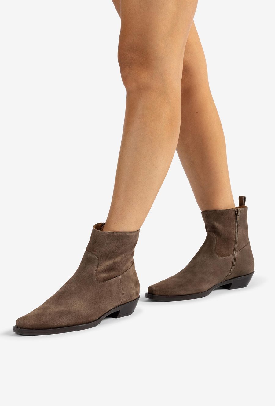 Unisa Mujer Botín plano cowboy - Marrón