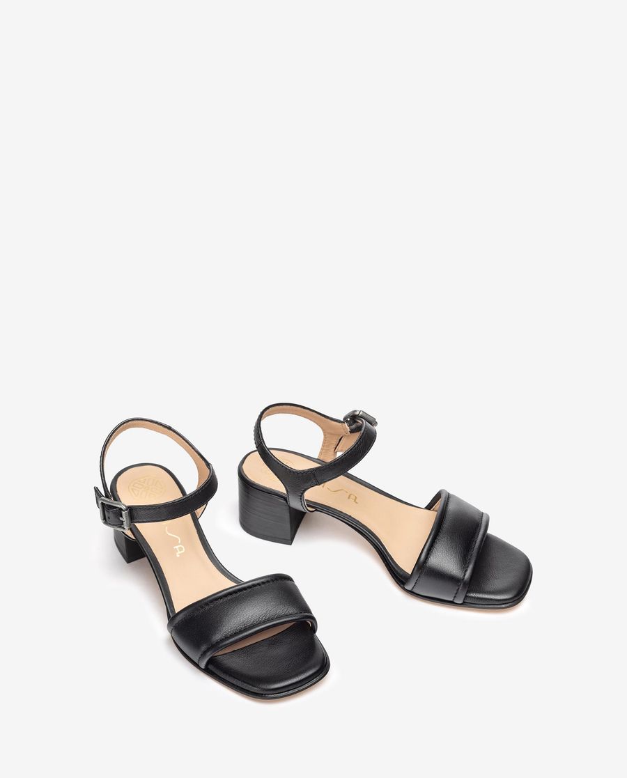 Unisa Mujer Sandalia con pala acolchada - Negro
