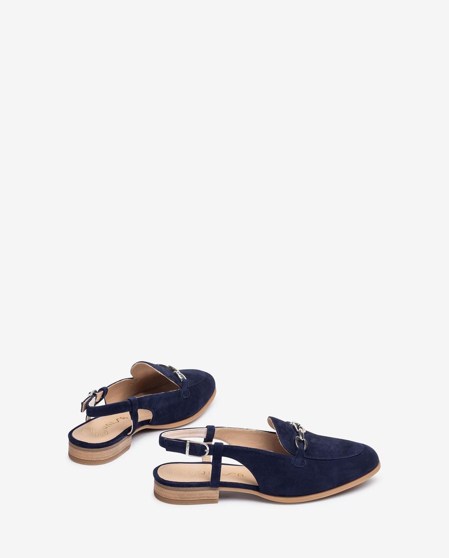 Unisa Mujer Mocasín plano destalonado - Azul