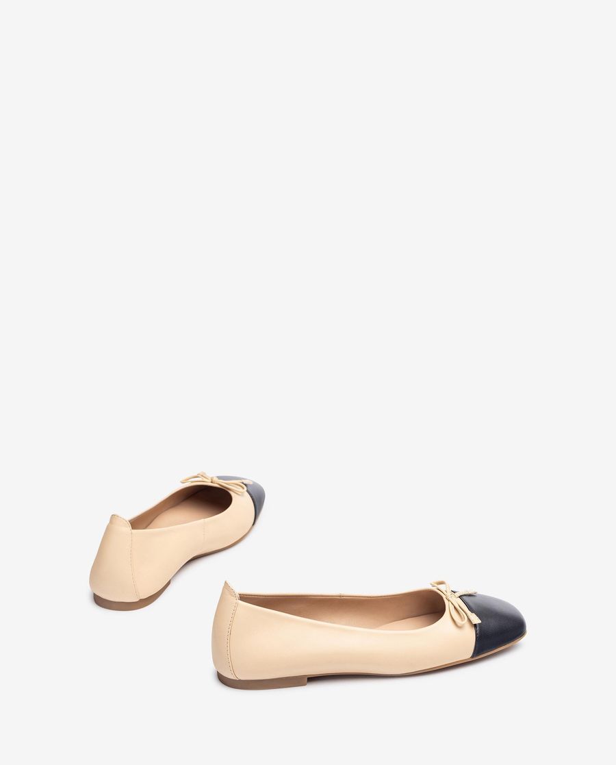 Unisa Mujer Bailarina de punta cuadrada - Beige