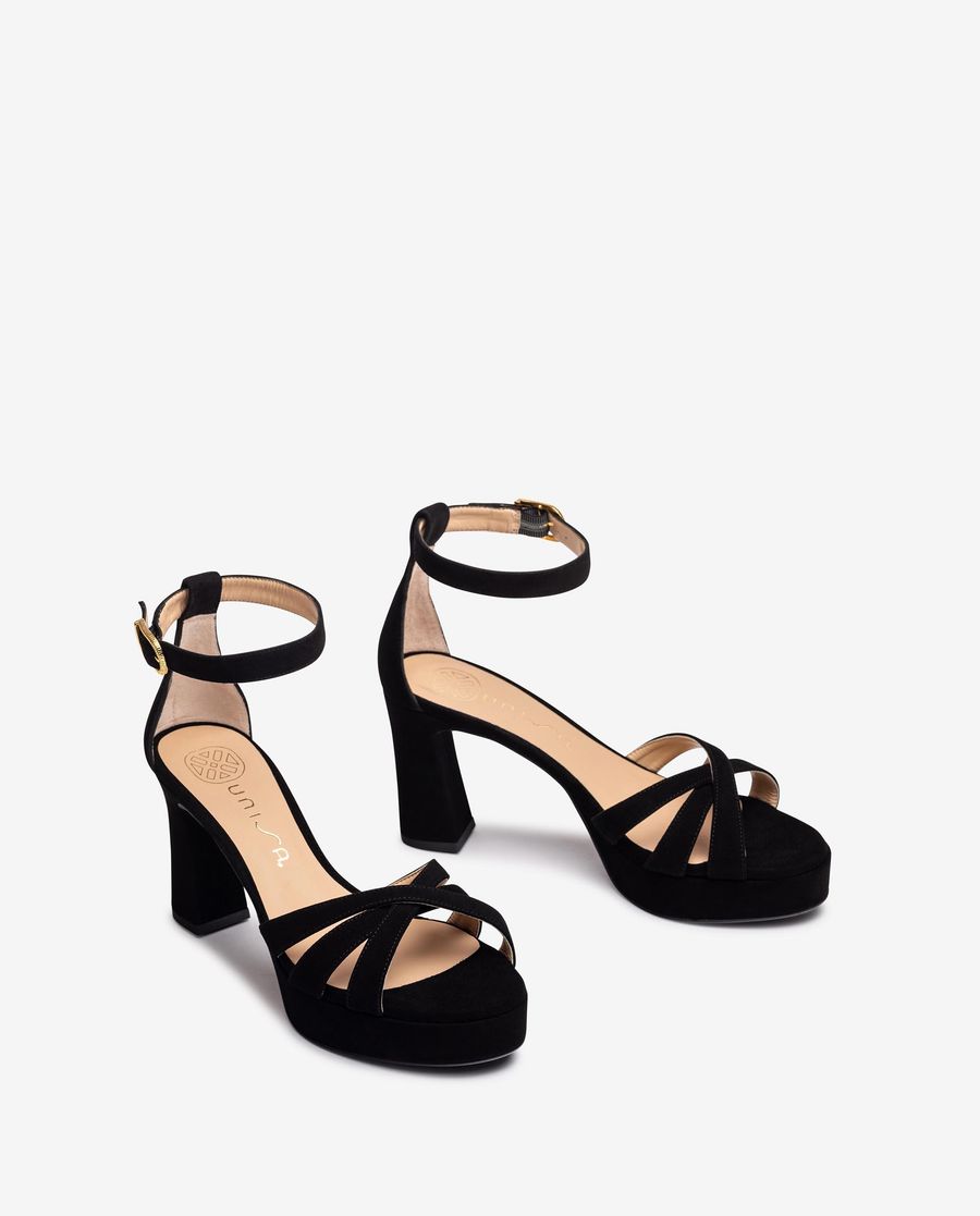 Unisa Mujer Sandalia de vestir con plataforma - Negro